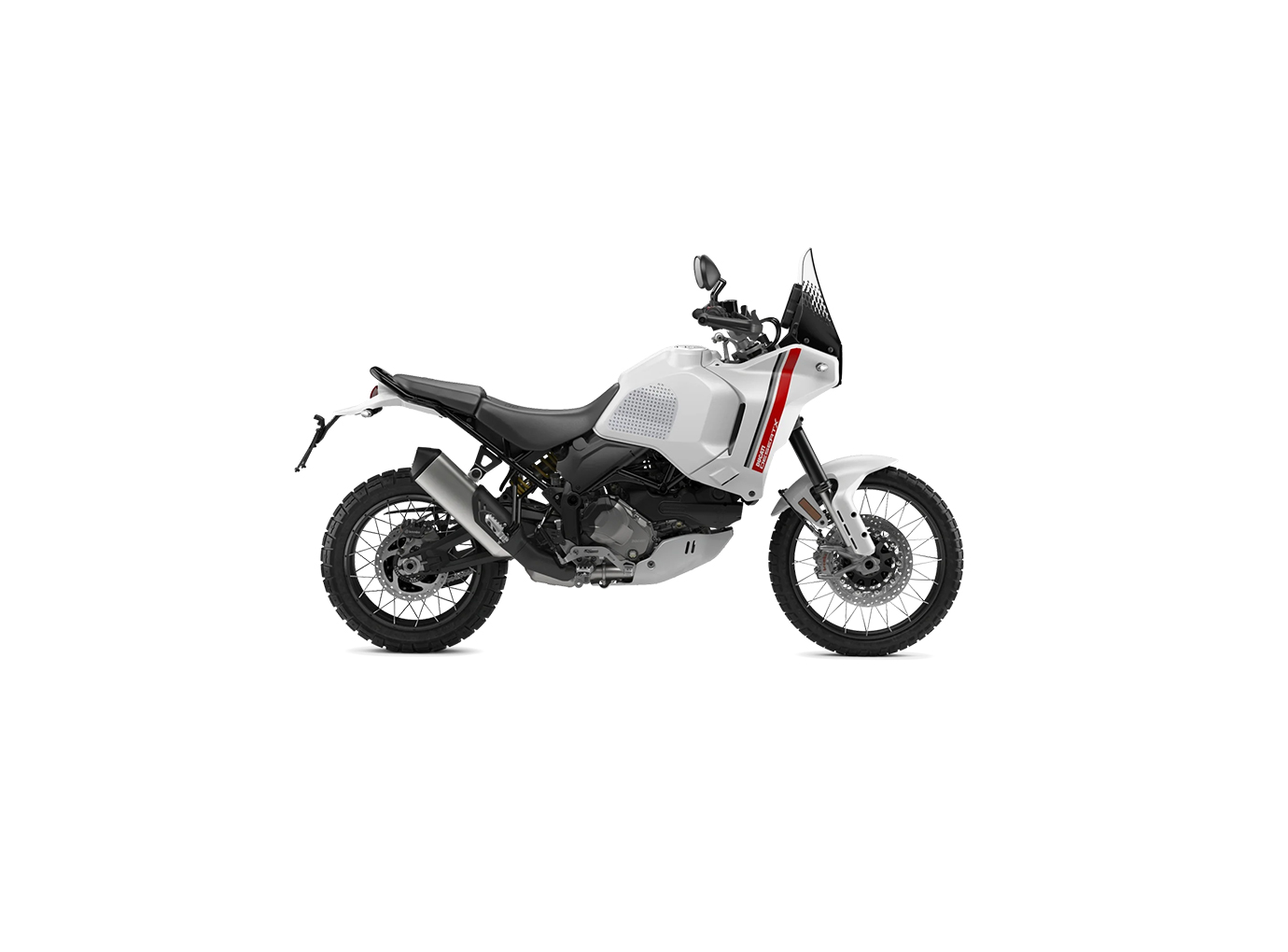 Stompgrip Tank Pad klar, Icon, Streetbike Tank Kit - Tank Seiten, für Ducati DesertX Modelljahr 2022-2023