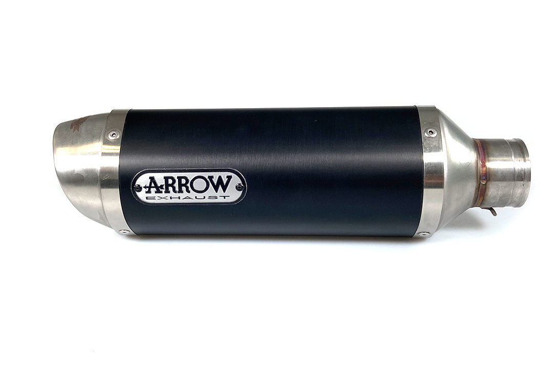 ARROW Auspuff STREET THUNDER FÜR Honda CBR650F 2014-, Aluminium schwarz mit Edelstahl Endkappe (Nur mit ARROW Krümmer)