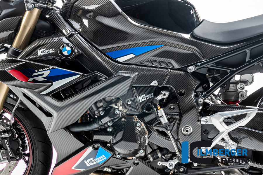 Ilmberger Carbon Rahmenabdeckung links, glänzend, BMW S1000R 2020-, M1000R 2023-