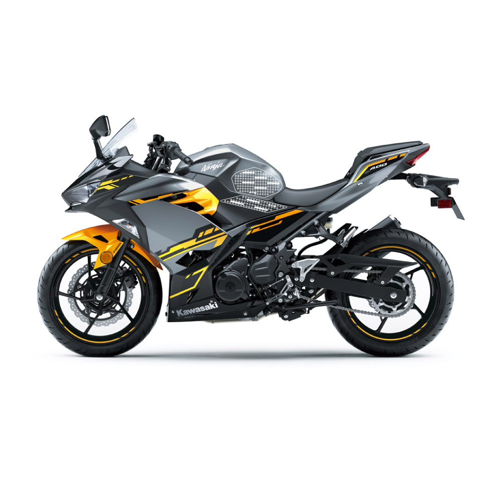 Stompgrip Traction Pads schwarz, für Kawasaki Ninja 400, 2018-2024