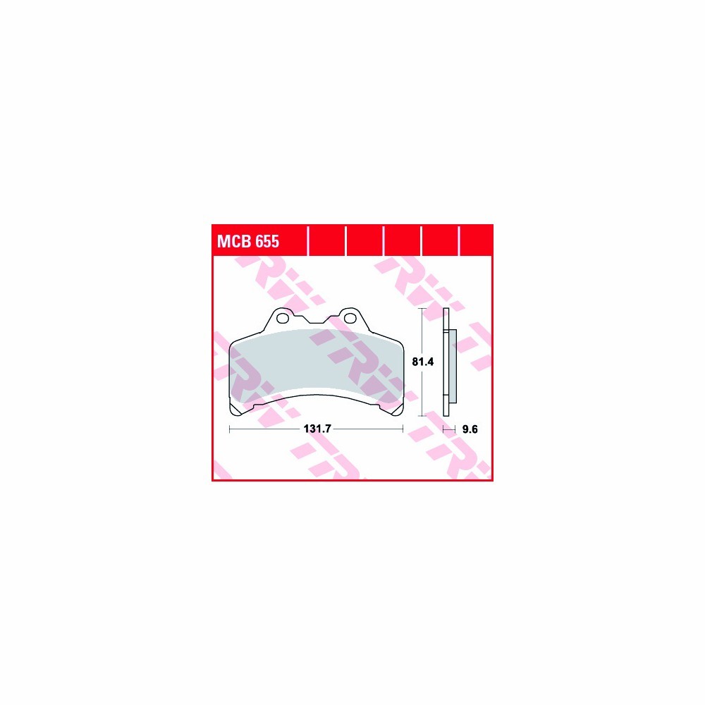 TRW Bremsbelagsatz Allround MCB655 vorne