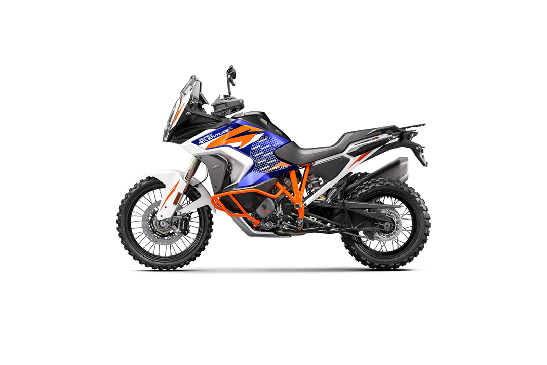 Stompgrip Tank Pad klar, Volcano, Streetbike Tank Kit - Tank Seiten, für KTM 1290 Super Adventure S/R Typ: KTM V2 Adventure EURO5, Baujahr 2021-2022