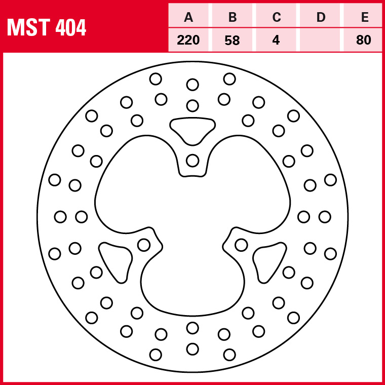 TRW Bremsscheibe Allround starr MST404