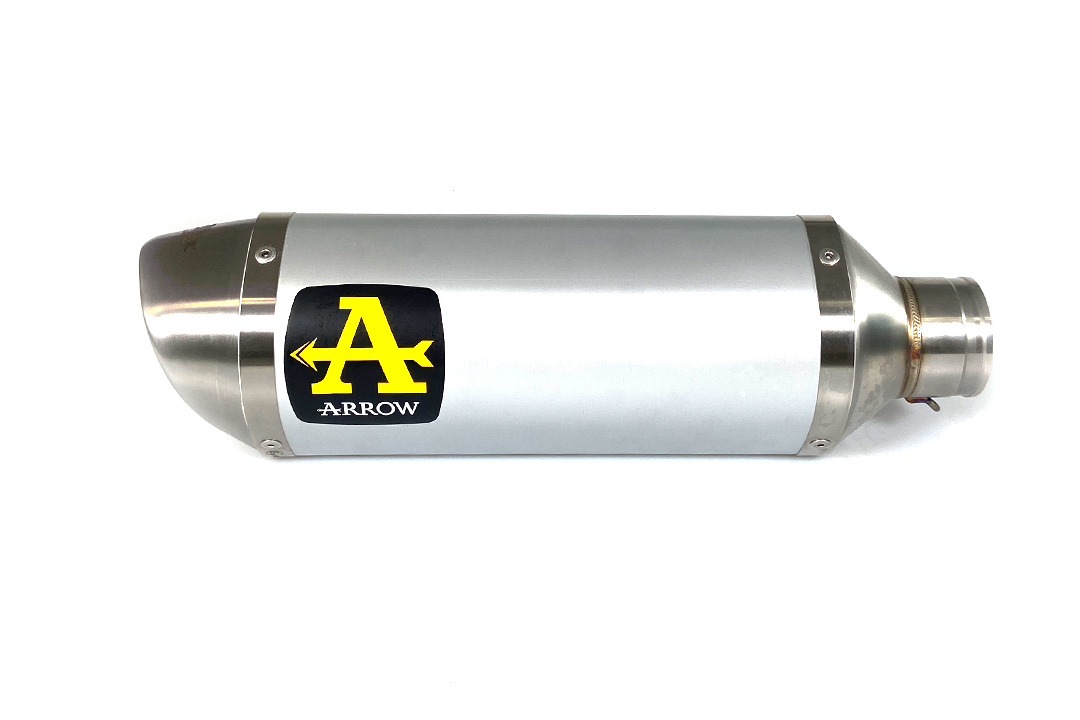 ARROW Auspuff THUNDER für Yamaha MT09 / Tracer 900 2013-, Aluminium mit Edelstahl Endkappe (Nur mit ARROW Krümmer)