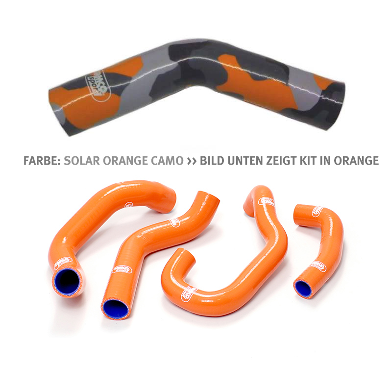 SAMCO SPORT Siliconschlauch Kit OEM Design solar orange camouflage für KTM 1050 1090 1290 S Adventure