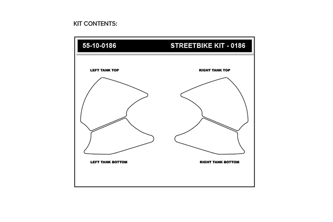 Stompgrip Tank Pad klar, Volcano, Streetbike Tank Kit - Tank Seiten, für KTM 1290 Super Adventure S/R Typ: KTM V2 Adventure EURO5, Baujahr 2021-2022