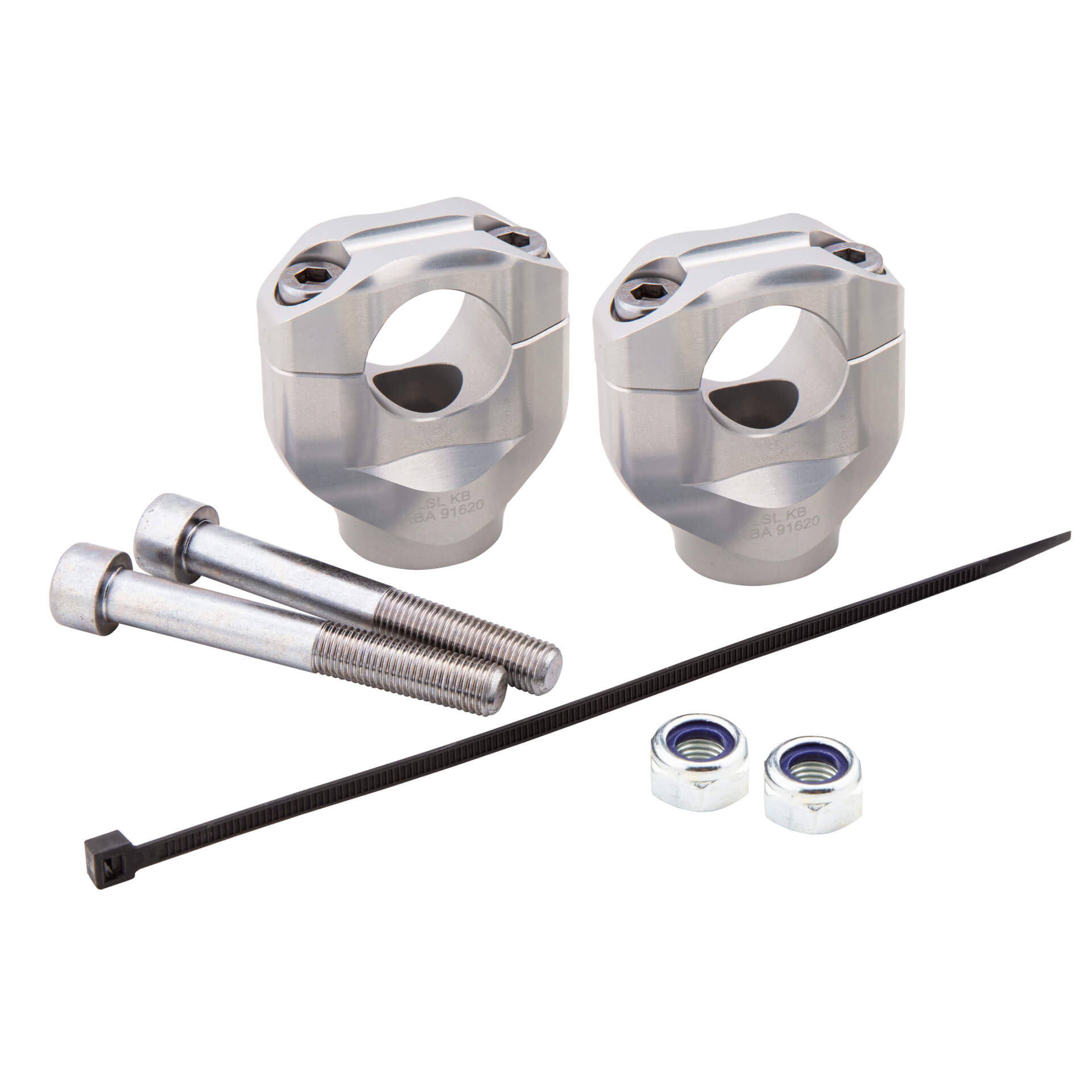 LSL Klemmbock-Kit 28,6 mm für BMW S1000R, Typ 2R99, 2R99r,  2021- , silber