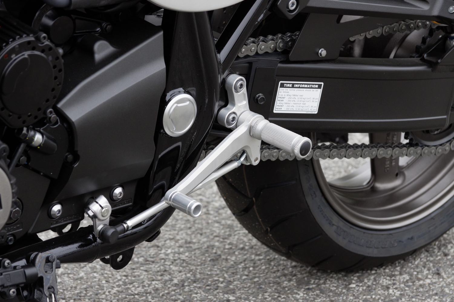 LSL Rastenanlage für Yamaha XJR 1300, XJR1200, silber