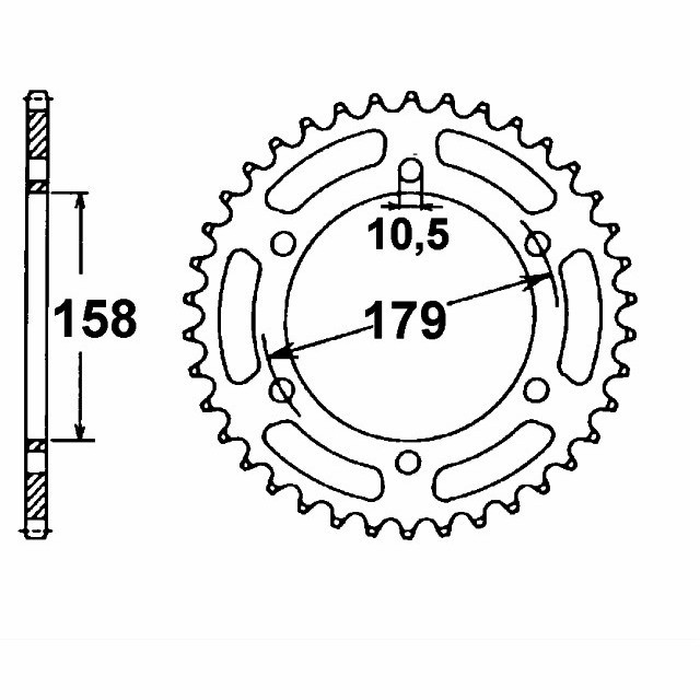 DID Kettensatz mit 525VX3 Kette, Farbe gold, für Aprilia Caponord ETV 1000 (ABS)