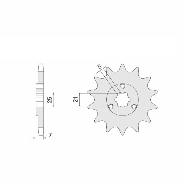 DID Kettensatz mit 520VX3 Kette, Farbe gold, für Suzuki DR600S, Modelljahr 1985-1990