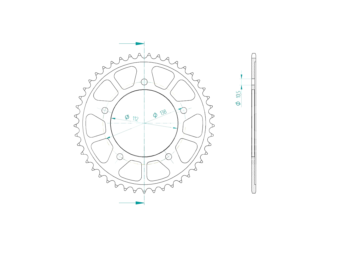 EK-Chain Kettensatz 525 MVXZ-2 für Yamaha MT-09, Typ RN69/RN82/RN83, ab Modelljahr 2021-