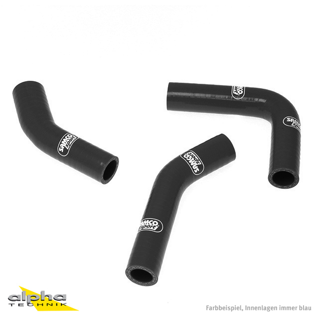 SAMCO SPORT Siliconschlauch Kit schwarz für Yamaha RD250LC RD350LC Modelljahr 1980-1985