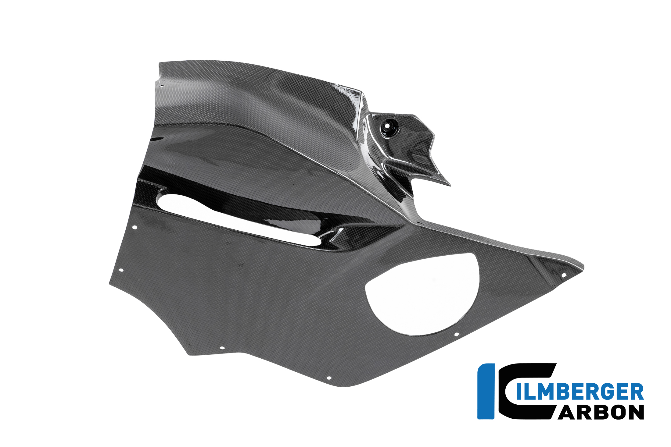 Ilmberger Carbon Verkleidungsseitenteil Racing links, glänzend, Ducati Panigale V4 R, 2025-