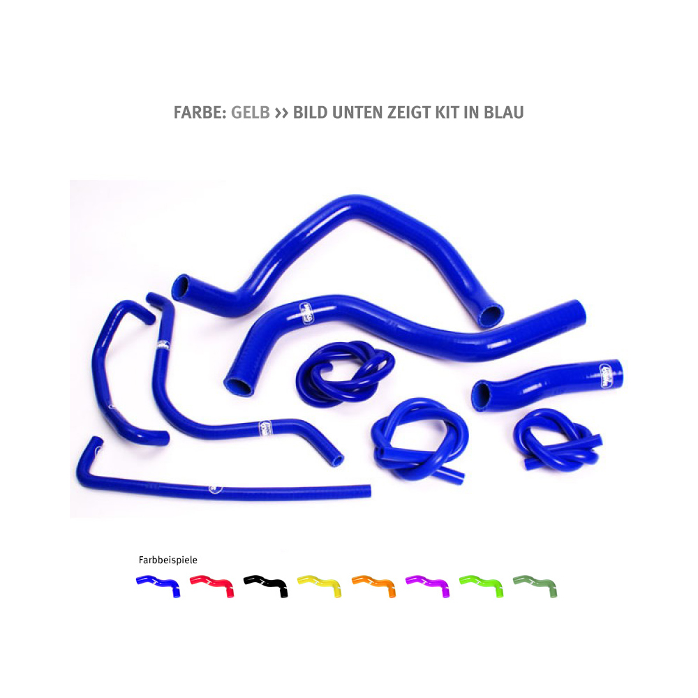 SAMCO SPORT Siliconschlauch Kit gelb für Suzuki GSXR600 GSXR750 Modelljahr 2000-2003