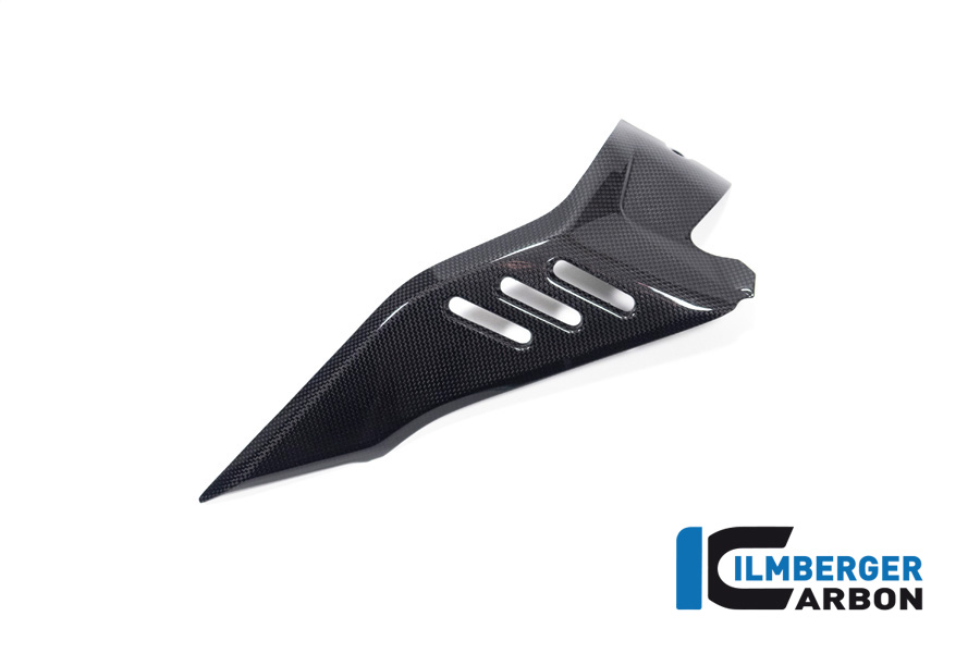 Ilmberger Carbon Auslasskanal unter Luftkanal links glanz für Ducati Diavel V4 2023-, glanz