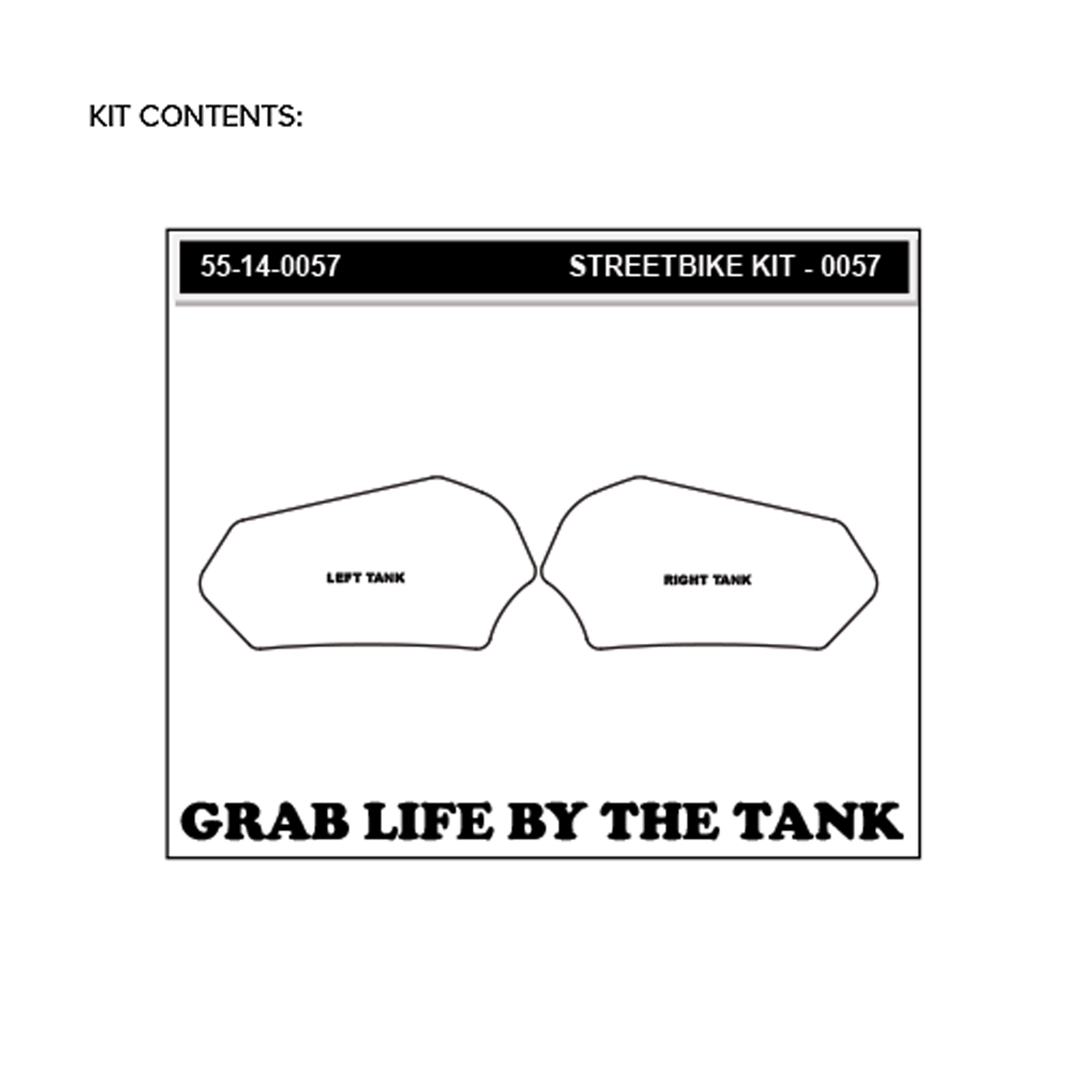 Stompgrip Traction Pads klar, für Suzuki GSXR600, 750, 2011-2025