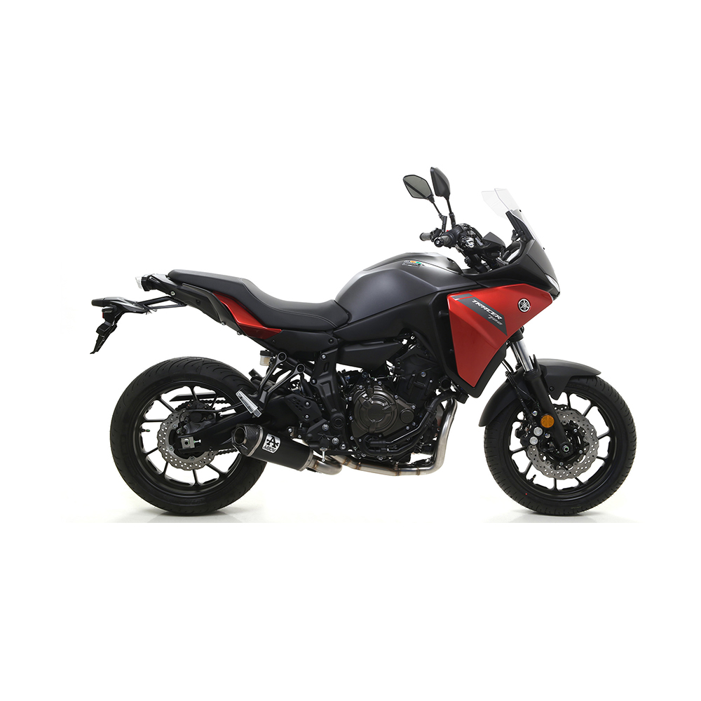 ARROW Auspuff WORKS für Yamaha Tracer 700 / MT-07 2020-, Edelstahl schwarz