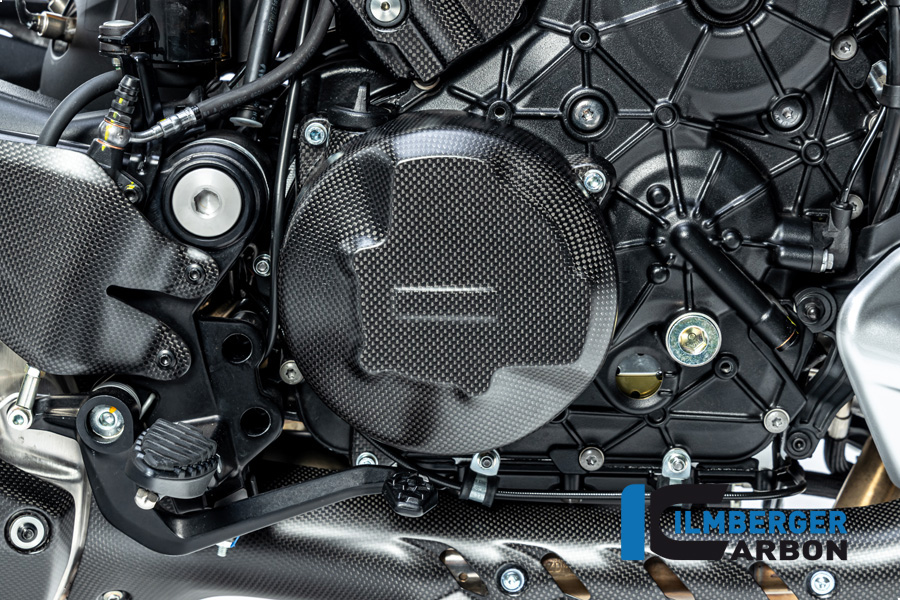 Ilmberger Carbon Kupplungsdeckelabdeckung, matt, Ducati Multistrada V4 Pike's Peak 2022-, Diavel V4 2023-