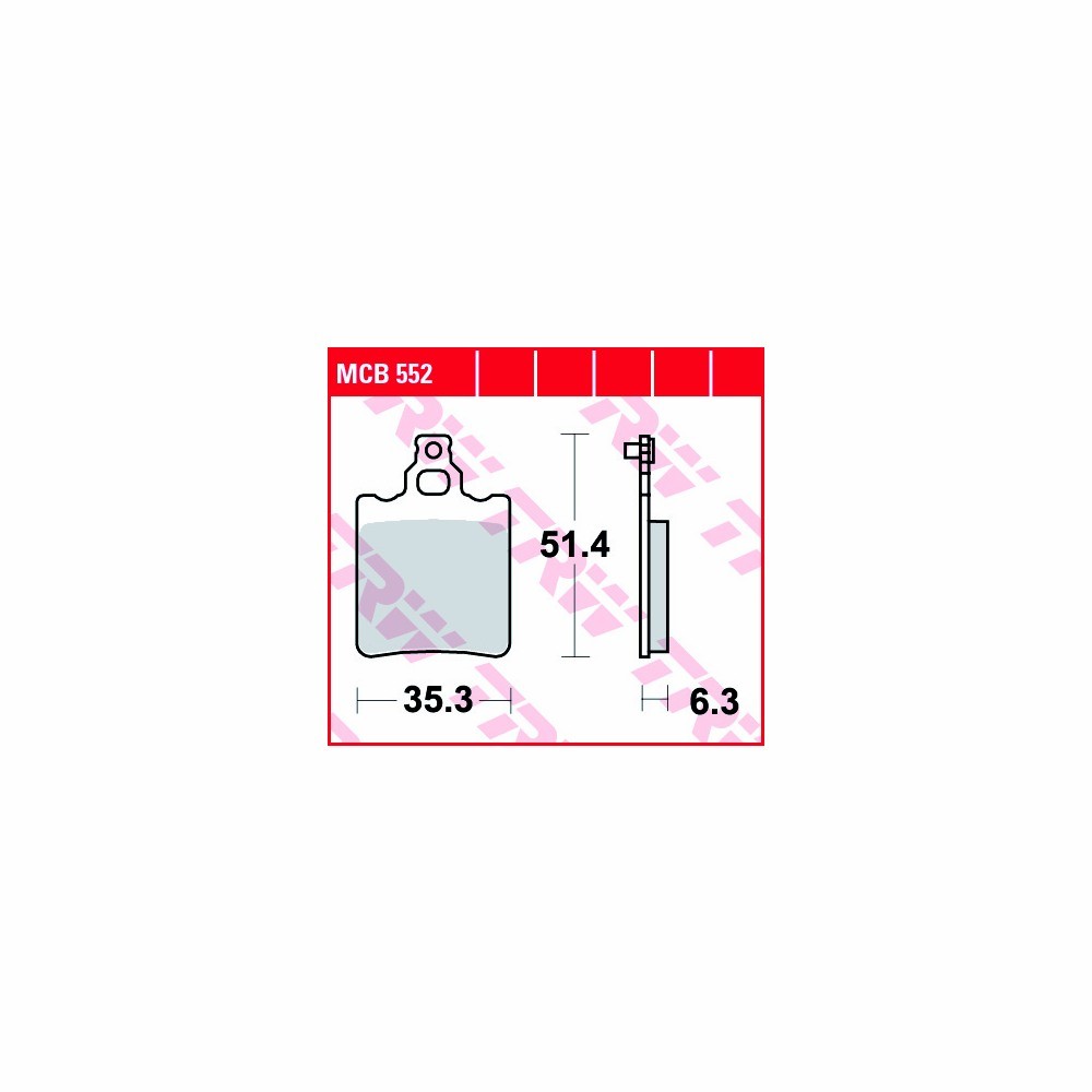 TRW Bremsbelagsatz Allround MCB552