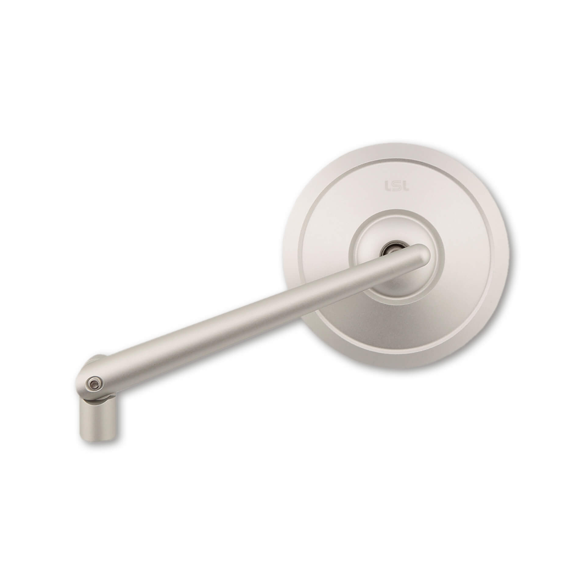 LSL Spiegel RETRO, Lenkerspiegel, silber, mit Straßenzulassung, ECE, mit je einem M10 x 1.25 Rechts- und Linksgewindeadapter