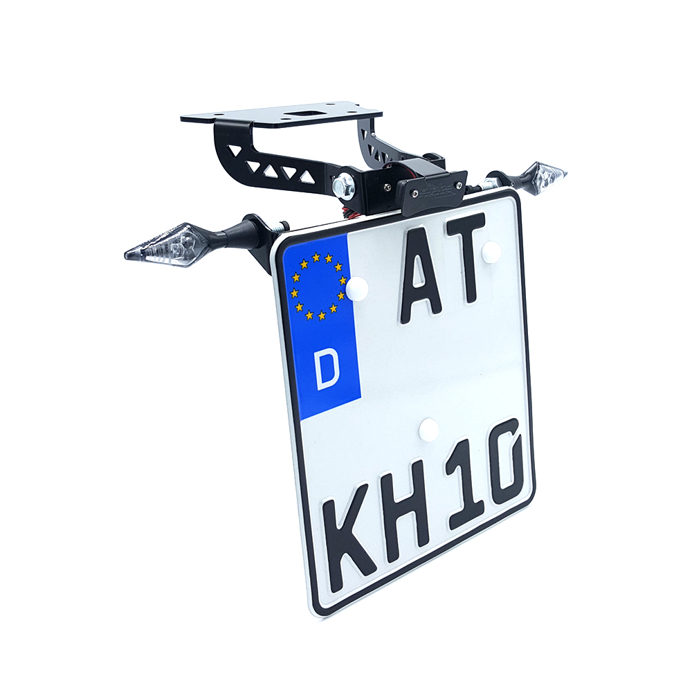 alpha Technik Kennzeichenhalter für Kawasaki Ninja 300; Typ EX300A; Modelljahr 2012-