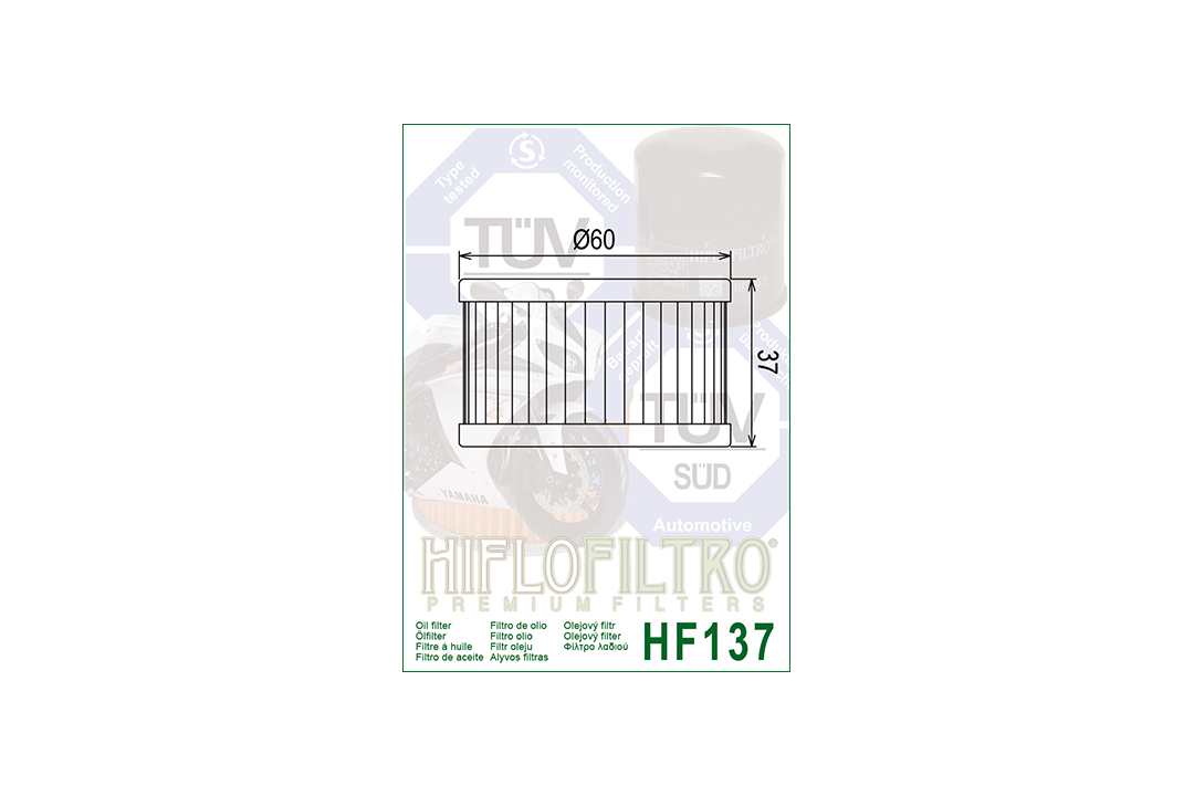HIFLO Ölfilter HF137 für diverse CCM / Sachs / Suzuki Modelle