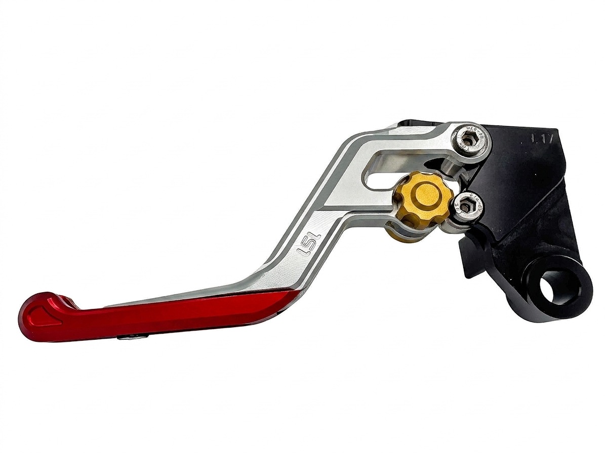 LSL ERGONIA Kupplungshebel L64R Silber/Gold/Rot