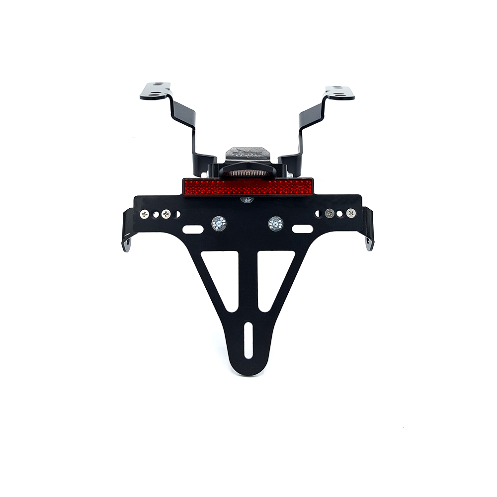 alpha Technik Kennzeichenhalter Edelstahl schwarz für Honda CB650R, CBR650R 2019-2020 