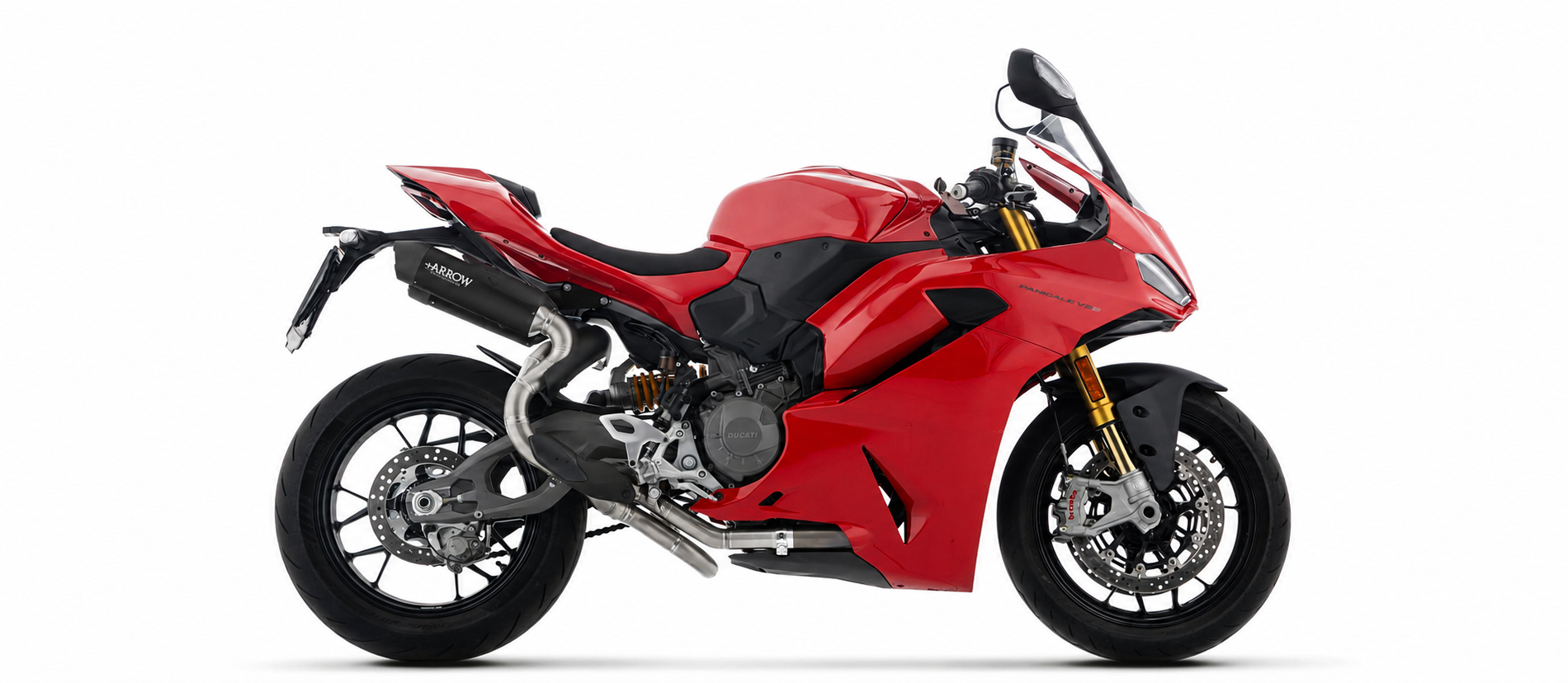 ARROW Auspuff ROUND-SIL DARK Titan für Ducati Panigale V2, V2S, 2025- , Streetfighter V2, V2S 2025-