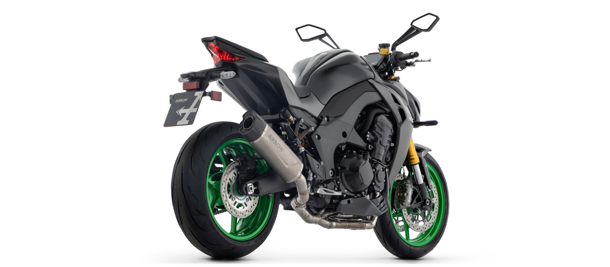 ARROW Auspuff INDY RACE EVO Titan mit Carbon-Endkappe für Kawasaki Z1100, SE, 2025-