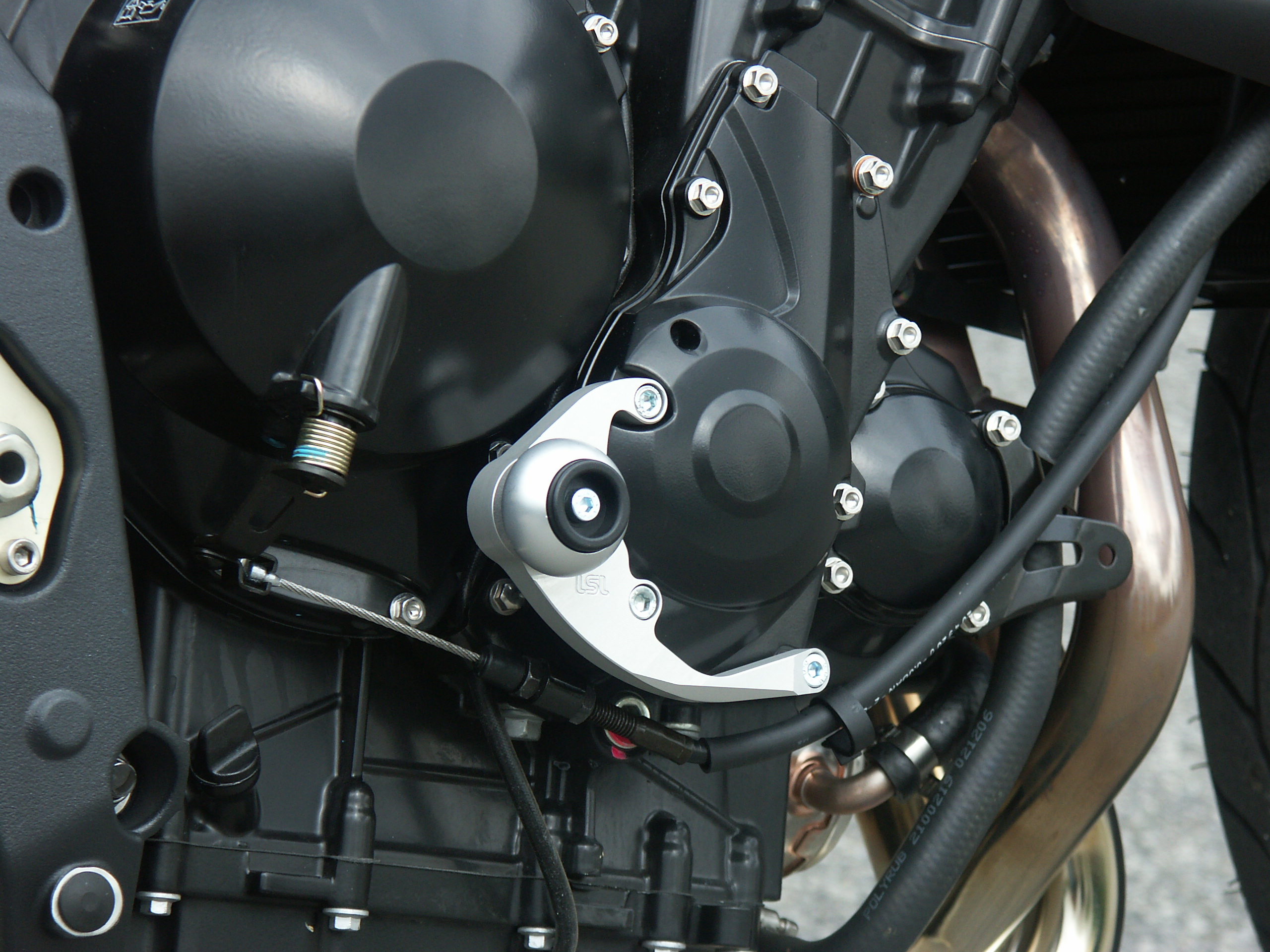 LSL Crash-Ball Kupplung für Triumph 675,  2006-, silber