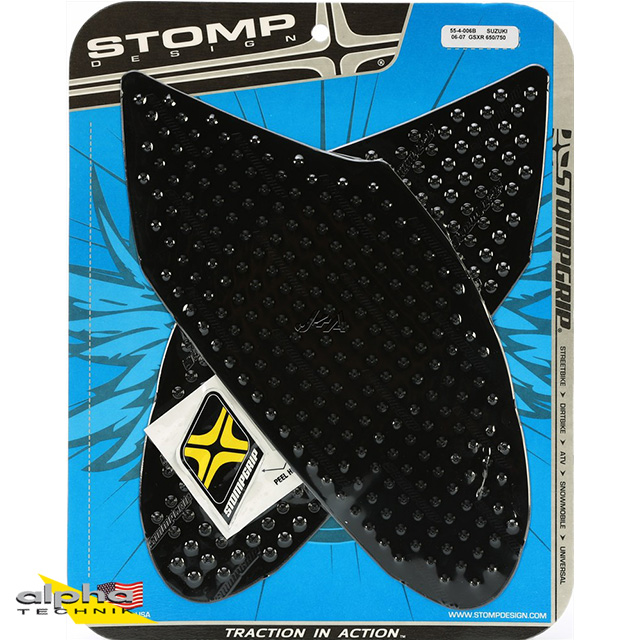 Stompgrip schwarz, Volcano, für Suzuki GSX-R600, 750, 2006-2007
