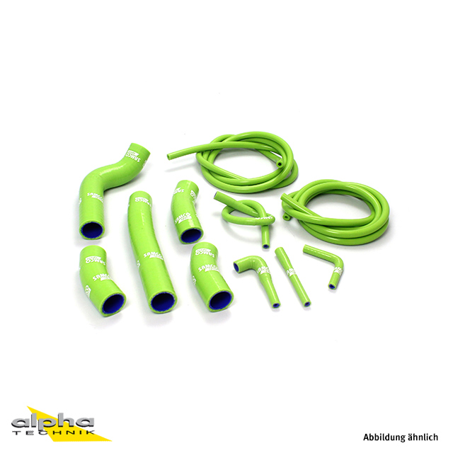 SAMCO SPORT Siliconschlauch Kit Komplettkit grün für Kawasaki ZX900 ab Modelljahr 1993-