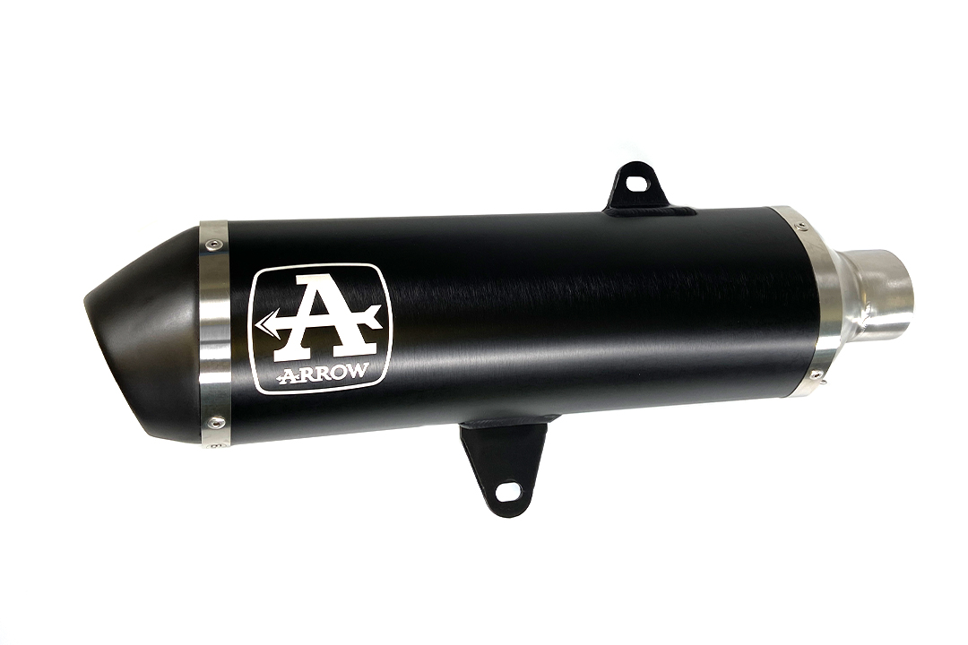 ARROW Auspuff DARK URBAN für Yamaha XMAX 400 2017-, Aluminium schwarz