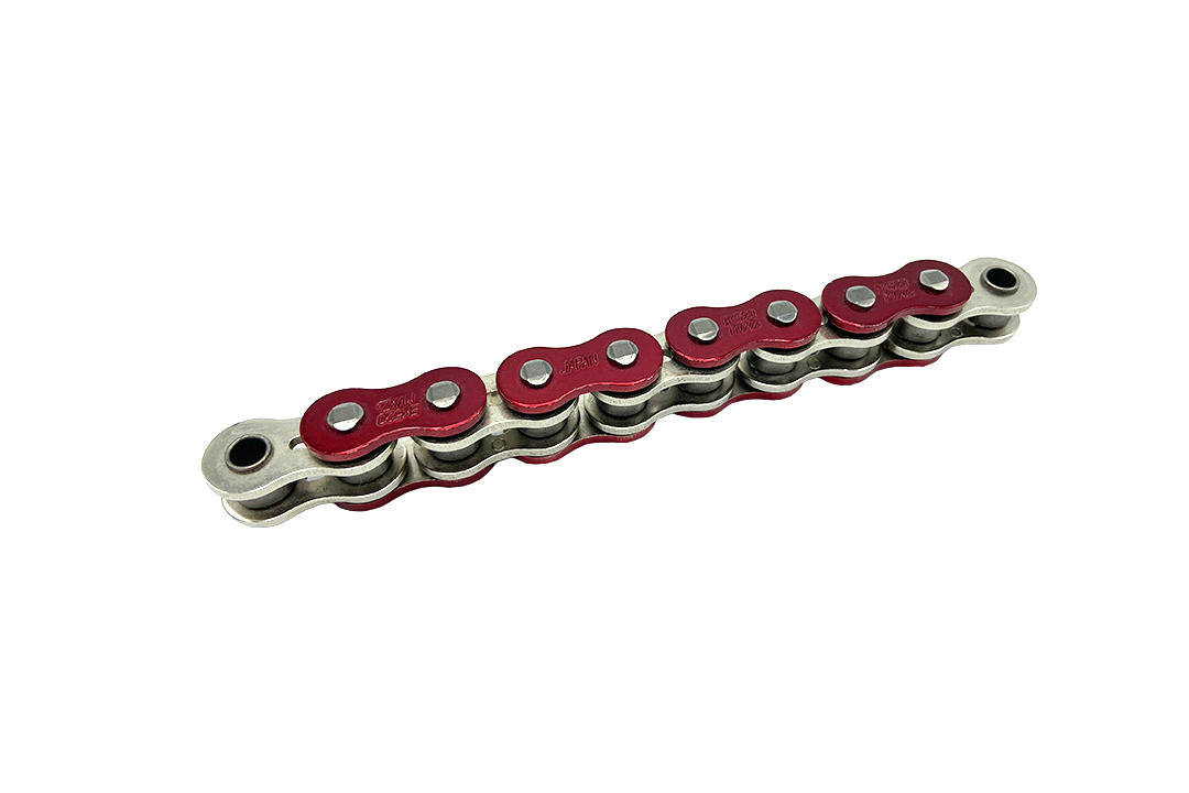 Kette ENUMA MVXZ-2 525, ideale OEM-Ersatzkette - 104 Glieder - Farbe Rot metallic
