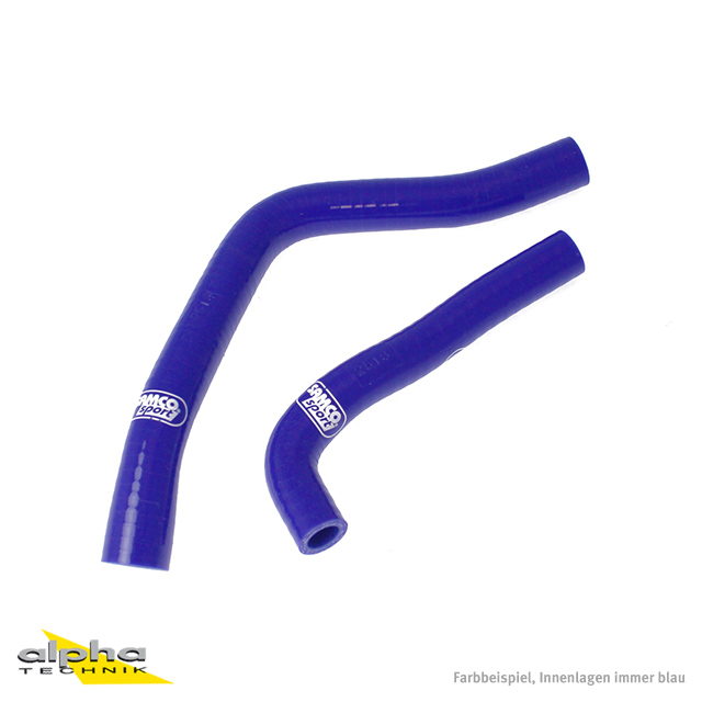 SAMCO SPORT Siliconschlauch Kit blau für Yamaha DT125R X Modelljahr 2005-2010