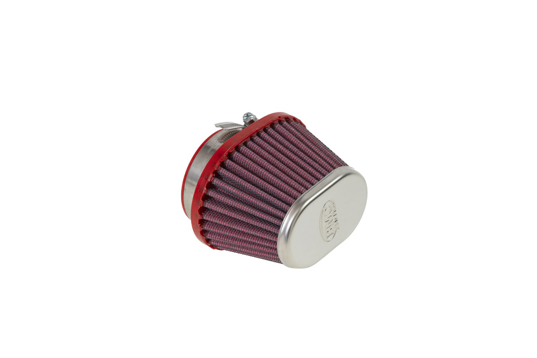 BMC Universal-Sportluftfilter Konisch, 55 mm Durchmesser, 70 mm Länge, zentral, Chromkappe