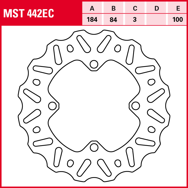 TRW Bremsscheibe Offroad starr MST442EC