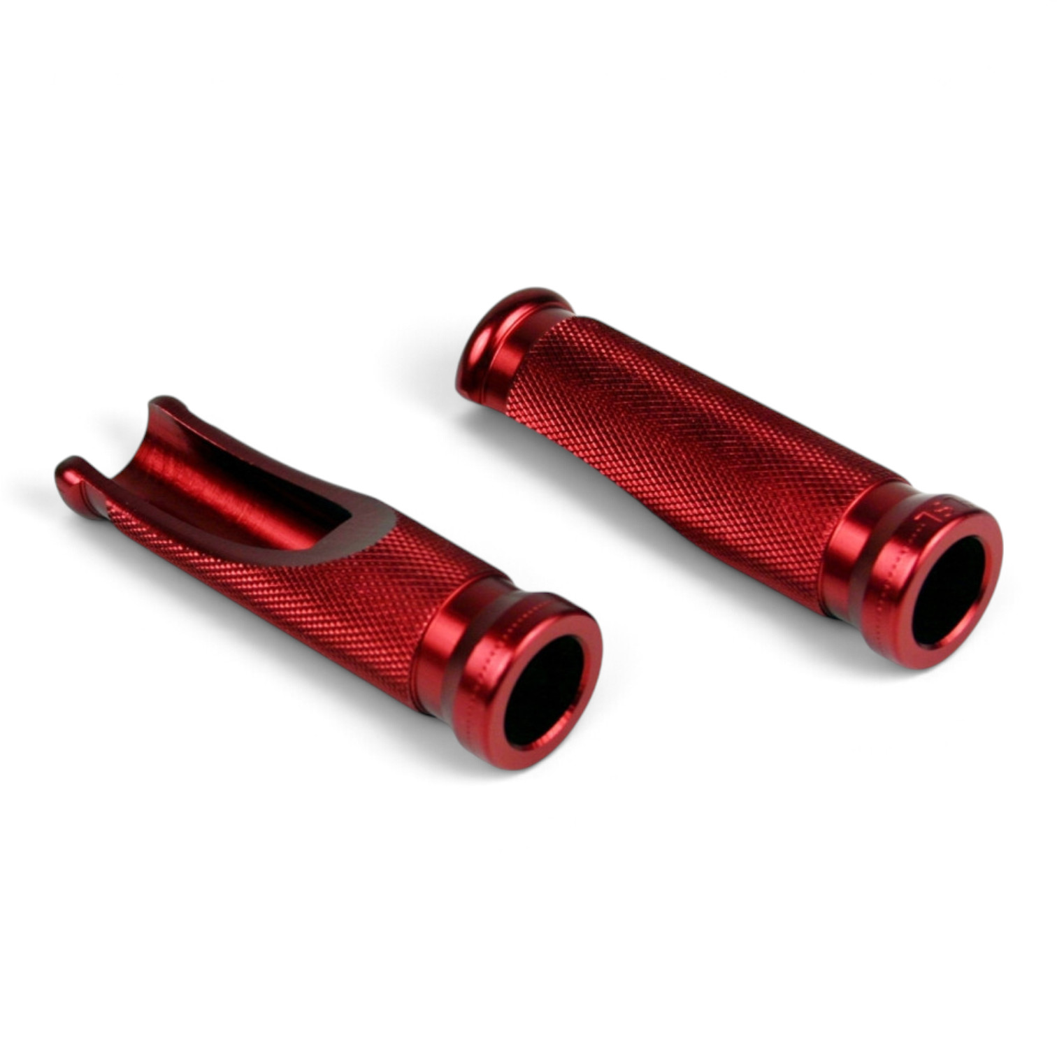 LSL Sport-Rasten, Ersatzfußrasten, Länge 85 mm, Aluminium gefräst, rot