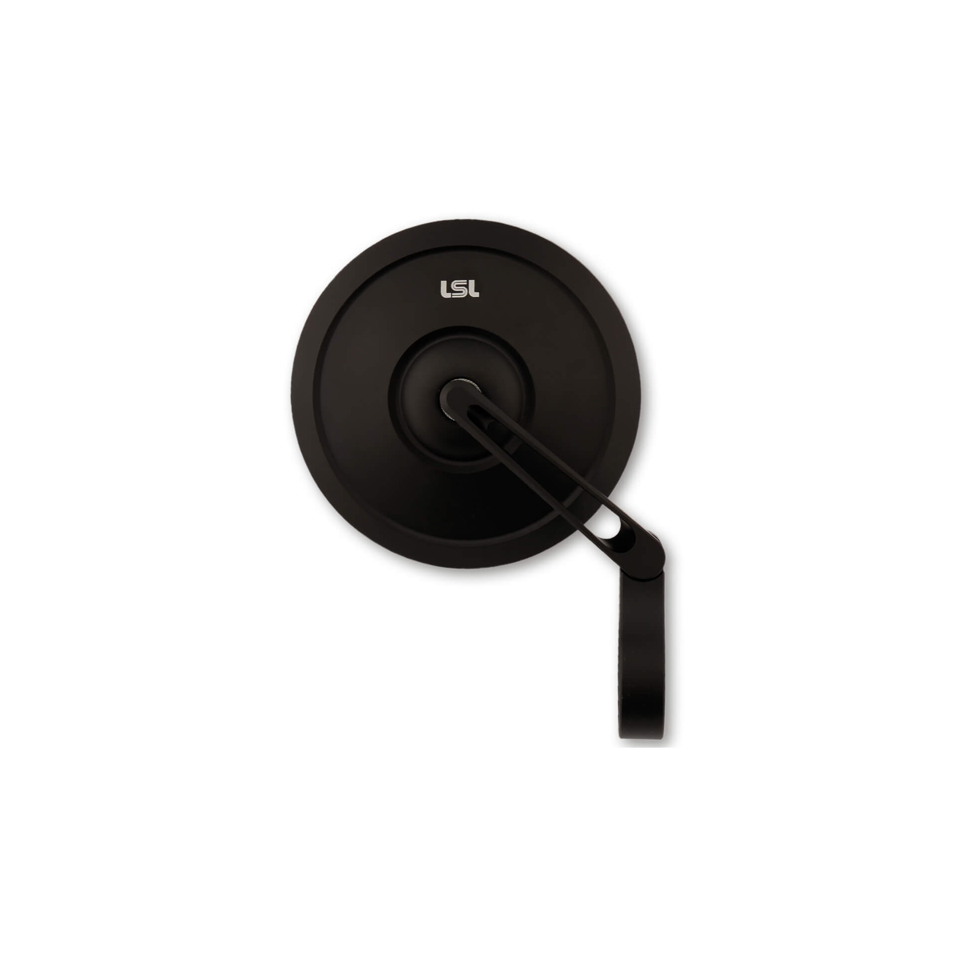 LSL Spiegel RETRO, Lenkerendenspiegel kurz, schwarz, mit Straßenzulassung, ECE, mit Adaptern für 22mm und 1 Zoll Lenker