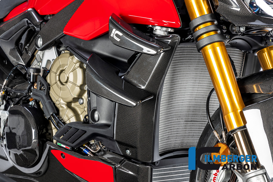 Ilmberger Carbon Winglet Satz rechts glanz für Ducati Streetfighter V4 V2 2020-