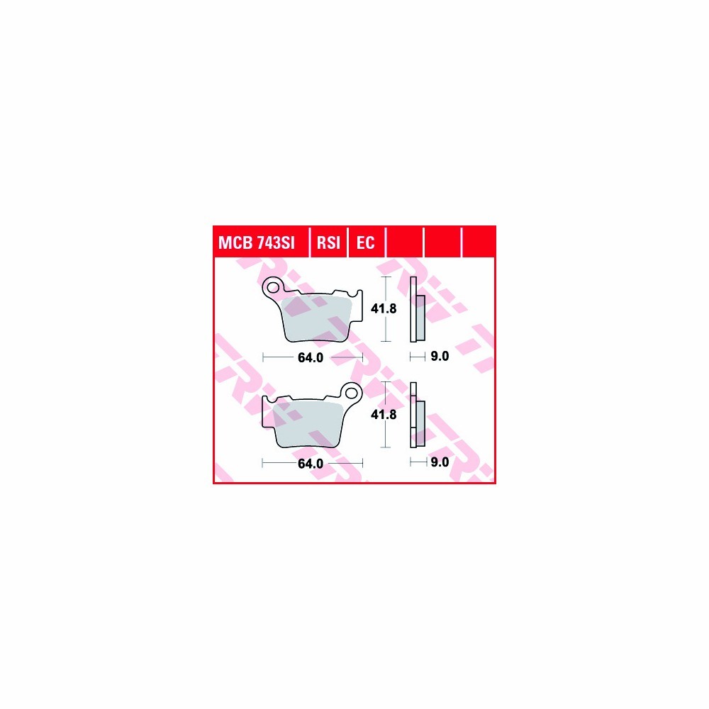 TRW Bremsbelagsatz Sinter Offroad MCB743RSI