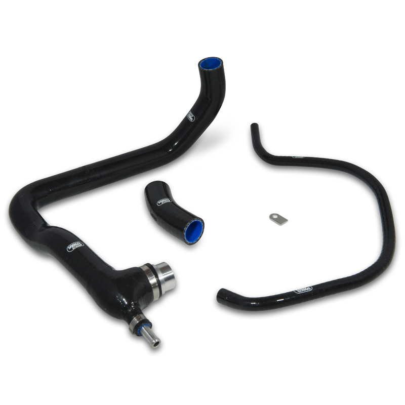 SAMCO SPORT Siliconschlauch Kit Thermostat Bypass schwarz für Yamaha YZF-R1/M, 2015-2019