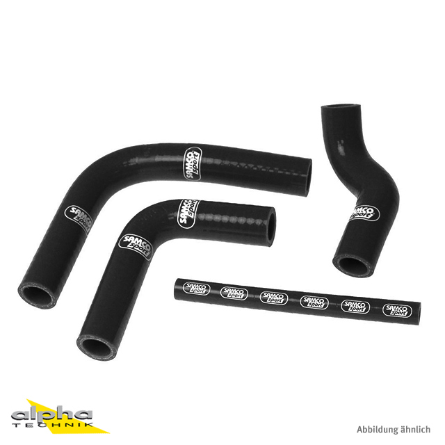 SAMCO SPORT Siliconschlauch Kit schwarz für Yamaha TZ250 TZ350 Modelljahr 1979-1980