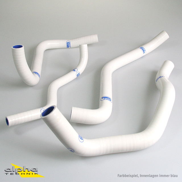 SAMCO SPORT Siliconschlauch Kit weiß für Honda CBR500R CB500F CB500X Modelljahr 2013-2024