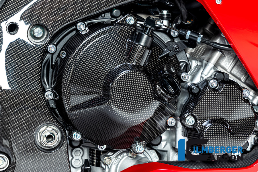 Ilmberger Carbon Kupplungsdeckelabdeckung, glänzend, für Honda CBR1000RR-R/SP 2020-
