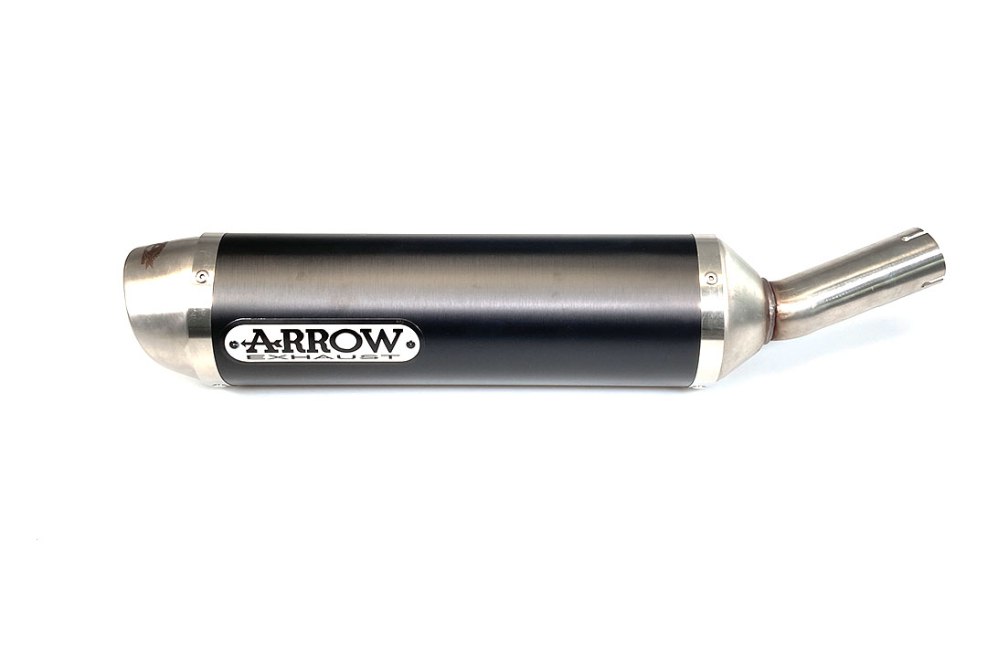 ARROW Auspuff DARK THUNDER für Suzuki SFV650 2009-2015, Aluminium schwarz 