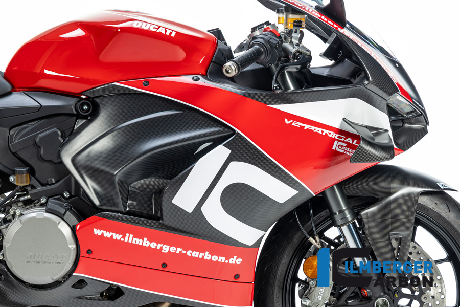 Ilmberger Carbon Verkleidungsseitenteil für Winglet vorbereitet rechts, matt, Ducati Panigale V2 2020-
