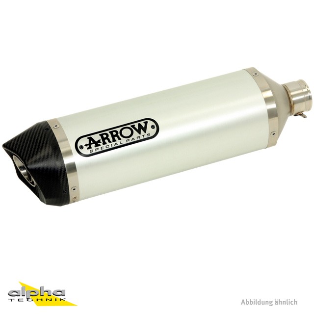 ARROW Auspuff DARK INDY-RACE für Honda CBR600RR 2007-2012 Aluminium (Nur mit ARROW Zwischenrohr)