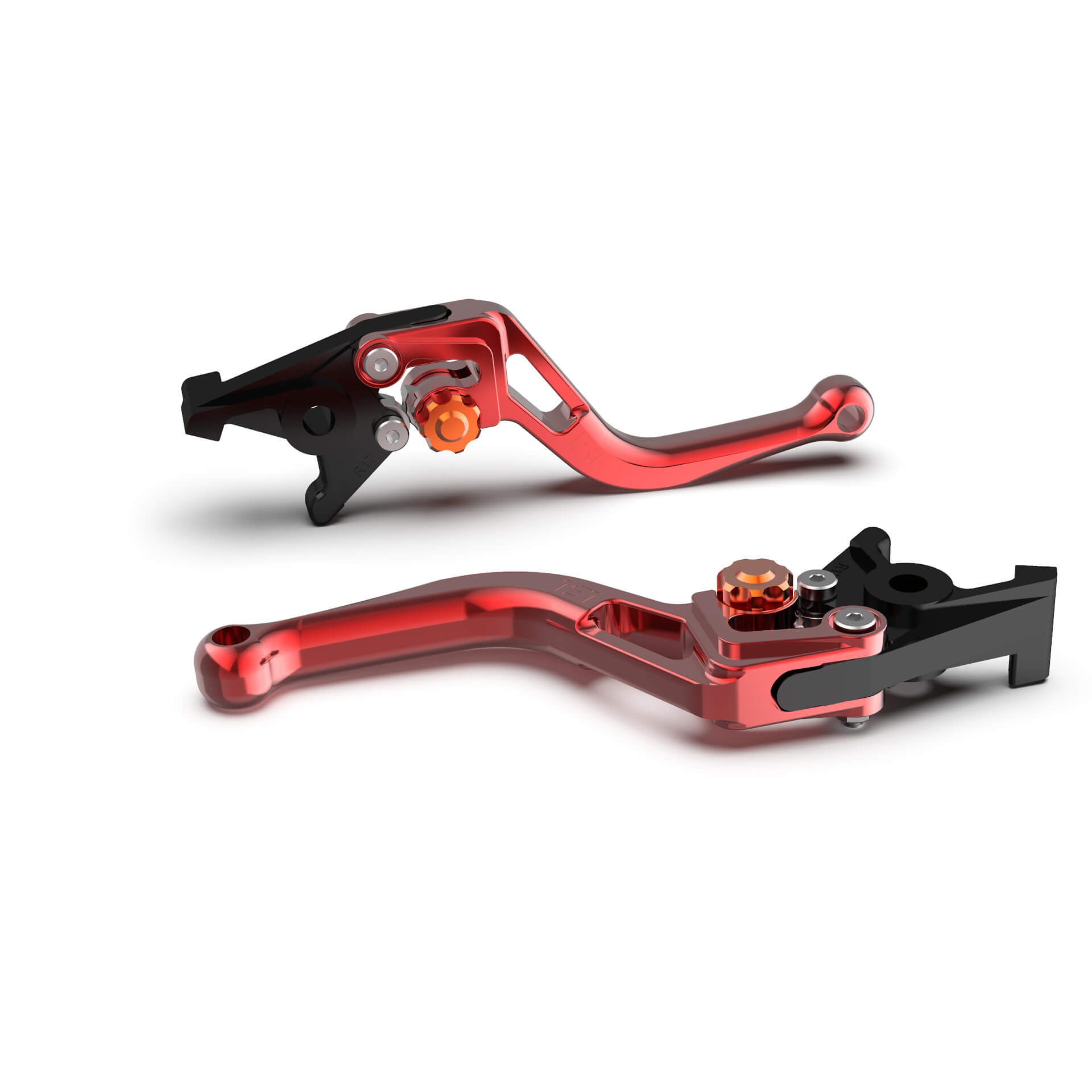 LSL Kupplungshebel BOW L76, kurz, rot/orange